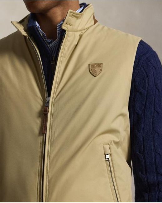 Ralph Lauren Green The Abottson Gabardine Gilet for men