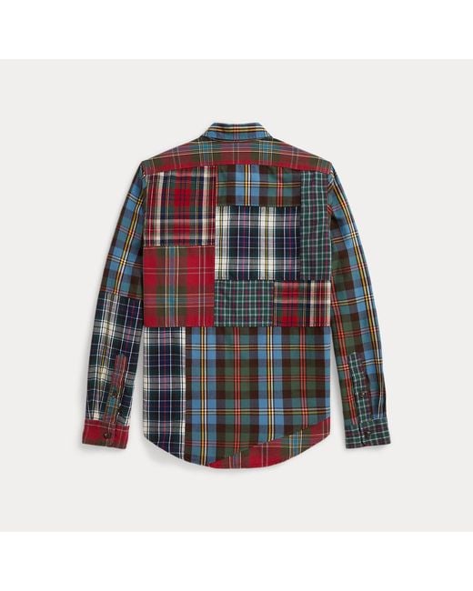 Polo Ralph Lauren Multicolor Classic Fit Patchwork Plaid Oxford Shirt for men