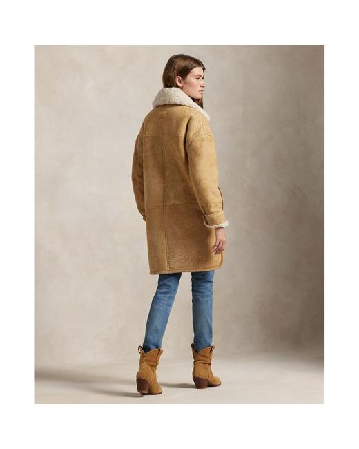 Polo Ralph Lauren Natural Shearling Utility Jacket