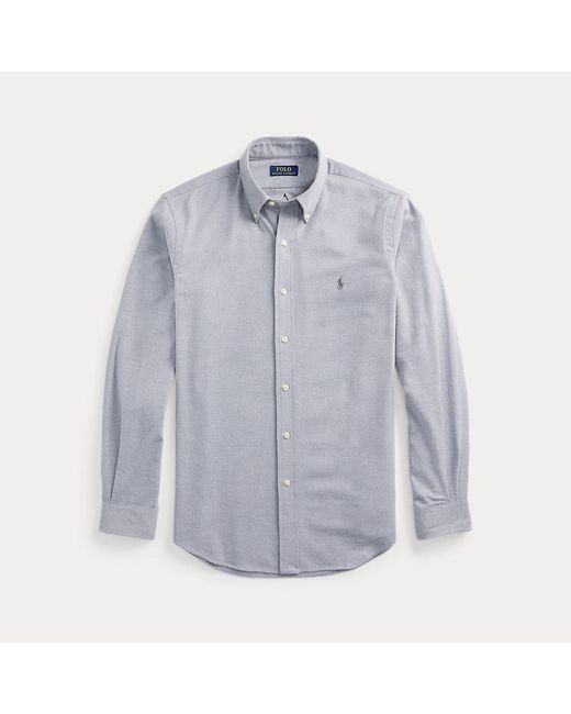 Polo Ralph Lauren Blue Custom Fit Performance Twill Shirt for men