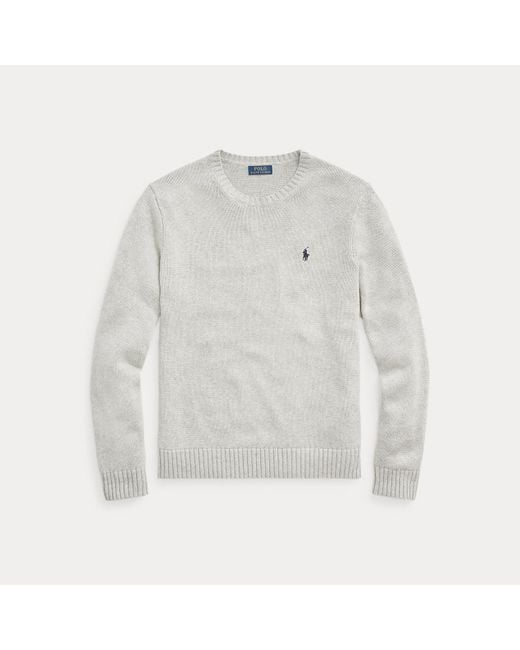 Polo Ralph Lauren Gray Cotton Crewneck Jumper for men