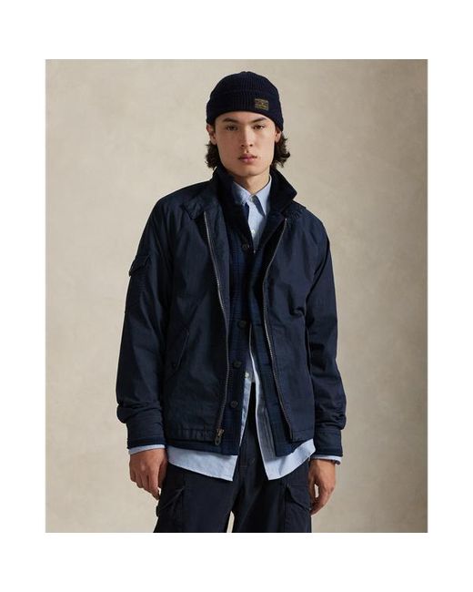 Polo Ralph Lauren Blue The Aldrich Garment-Dyed Twill Jacket for men