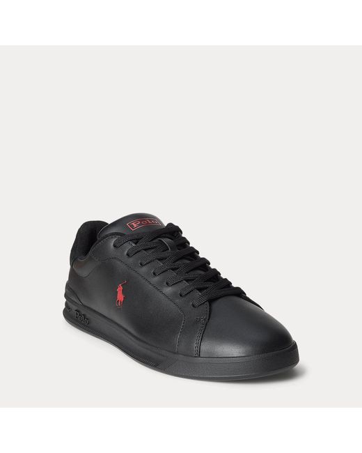 Sneaker Heritage Court II di Polo Ralph Lauren in Black da Uomo