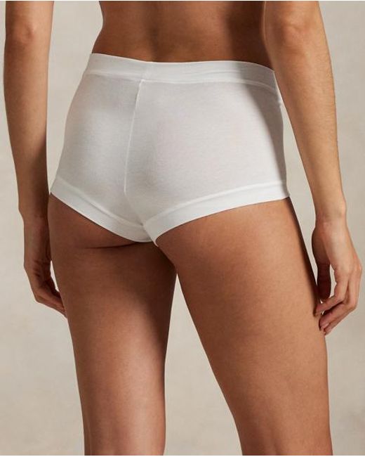 Polo Ralph Lauren White Stretch-Cotton Short