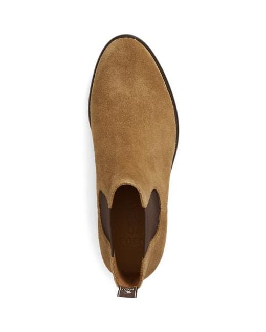Polo Ralph Lauren Brown Owen Suede Chelsea Boot for men