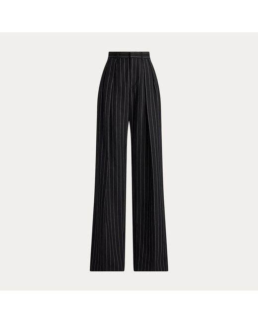 Ralph Lauren Black Jody Striped Washed Trousers