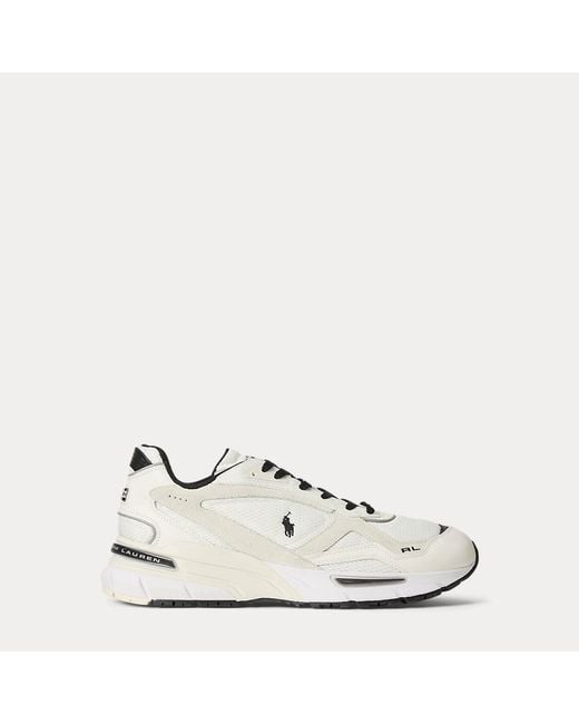 Polo Ralph Lauren White Trackster 275 Trainer for men