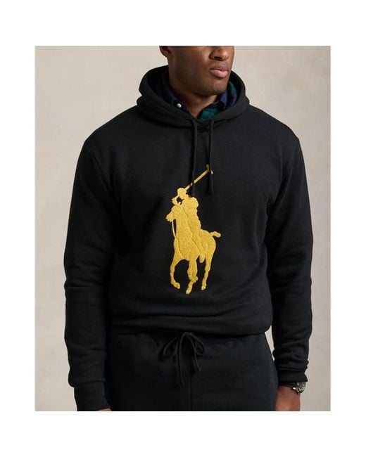 Polo Ralph Lauren Big Tall The Rl Fleece Big Pony Hoodie in Black for Men Lyst UK