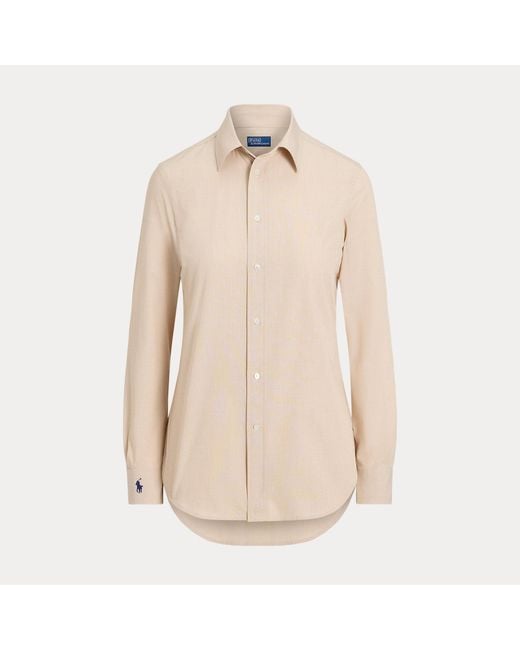Polo Ralph Lauren Natural End-On-End Stretch Slim Fit Cotton Shirt