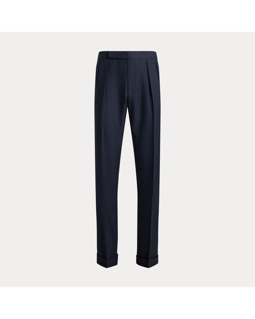 Ralph Lauren Blue Gregory Hand-Tailored Plaid Trouser for men