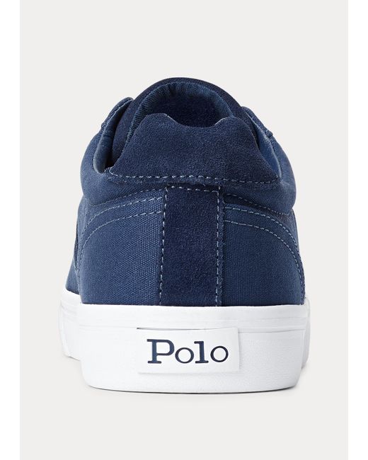Polo Ralph Lauren Segeltuch Sneaker Hanford aus Segeltuch in Blau für Herren  - Sparen Sie 30% - Lyst