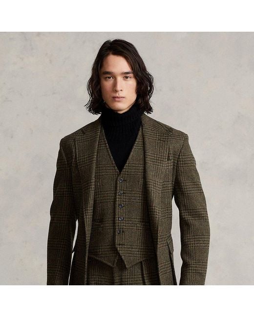 Ralph Lauren The Rl67 Glen Plaid Tweed Jacket in Green for Men Lyst