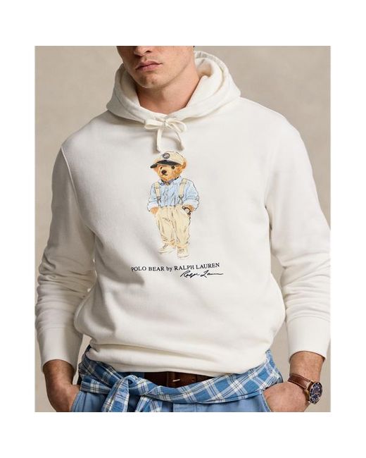 Ralph Lauren Natural Polo Bear Fleece Hoodie for men