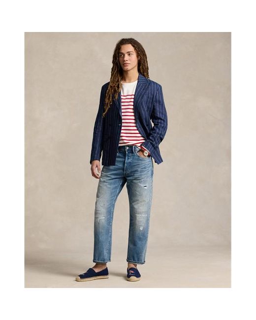 Jeans stretch invecchiati Classic-Fit di Polo Ralph Lauren in Blue da Uomo