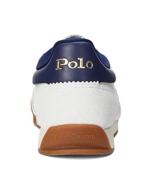 Sneaker Hester in tela e camoscio di Polo Ralph Lauren in White da Uomo