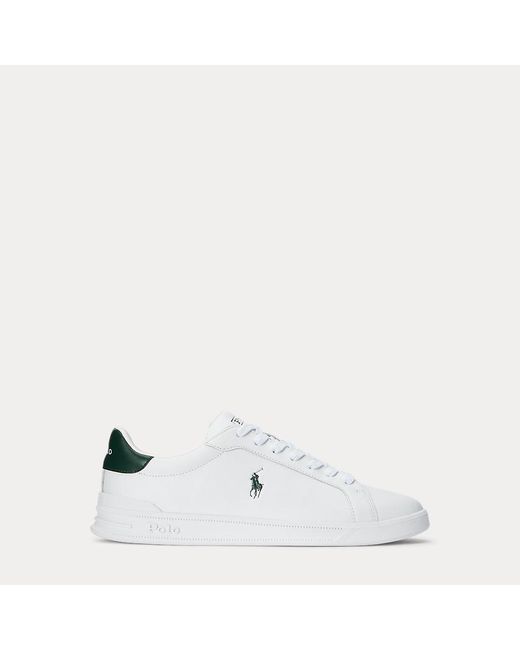 Polo Ralph Lauren White Heritage Court Ii Leather Sneaker for men