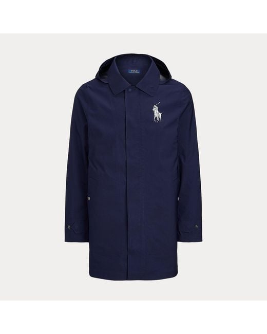 Polo Ralph Lauren Blue Wimbledon Umpire Walking Coat for men