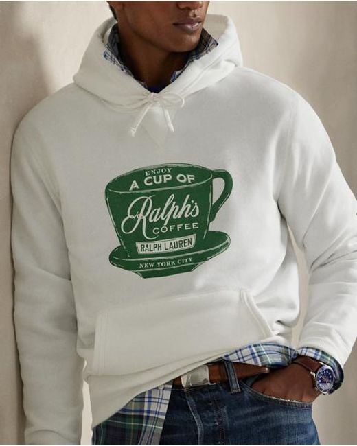 Polo Ralph Lauren Blue Ralph Lauren's Coffee Hoodie for men