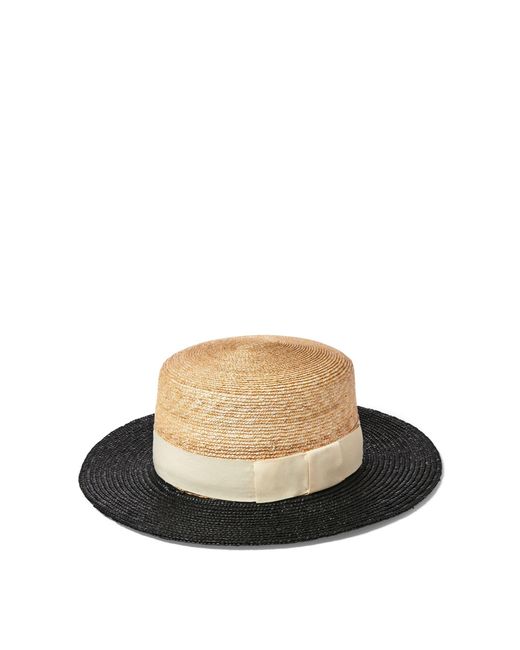 Ralph Lauren Straw Boater Hat in Natural | Lyst