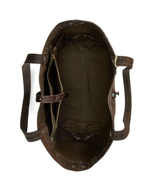 RRL Brown Leather Tote for men