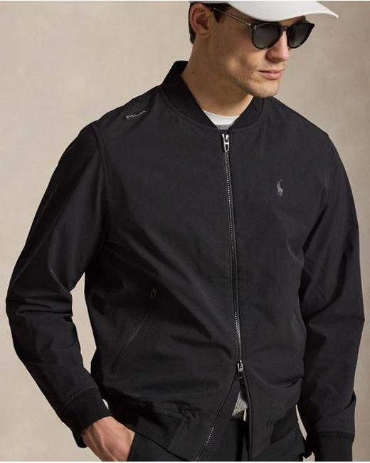 Ralph Lauren Black Performance Flight Jacket for men