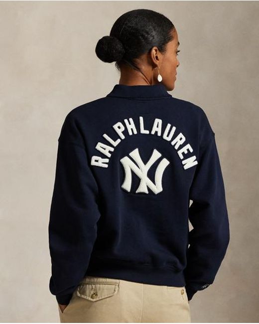 Polo Ralph Lauren Blue Polo Ralph Lauren Lauren Yankees Fleece Polo