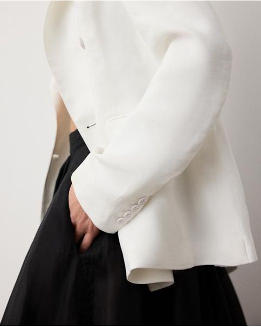 Ralph Lauren White Cosgrove Twill Jacket
