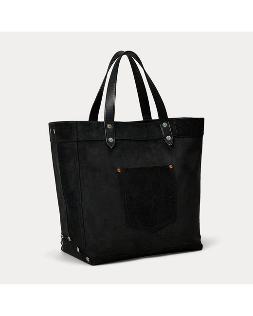 Cabas En Daim Brut En Édition Limitée RRL pour homme en coloris Black