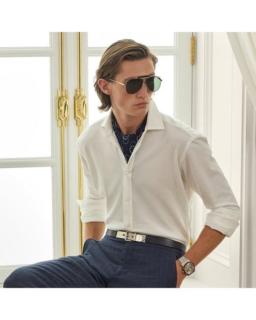 Ralph Lauren Natural Knit Oxford Shirt for men