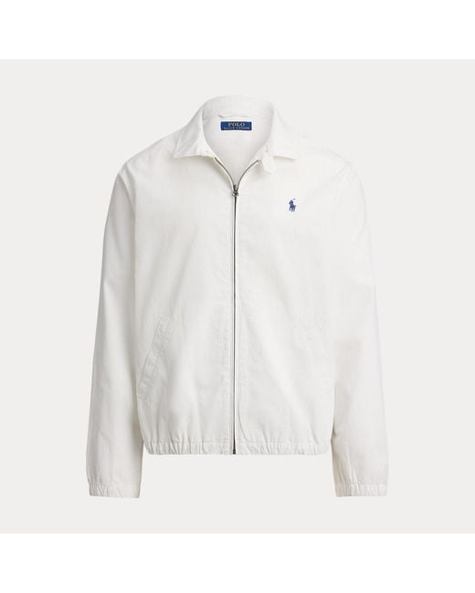 Polo Ralph Lauren White The Bayport Poplin Jacket for men