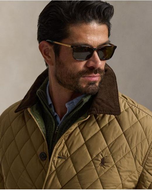 Ralph Lauren Brown The Beaton Quilted Barn Coat for men