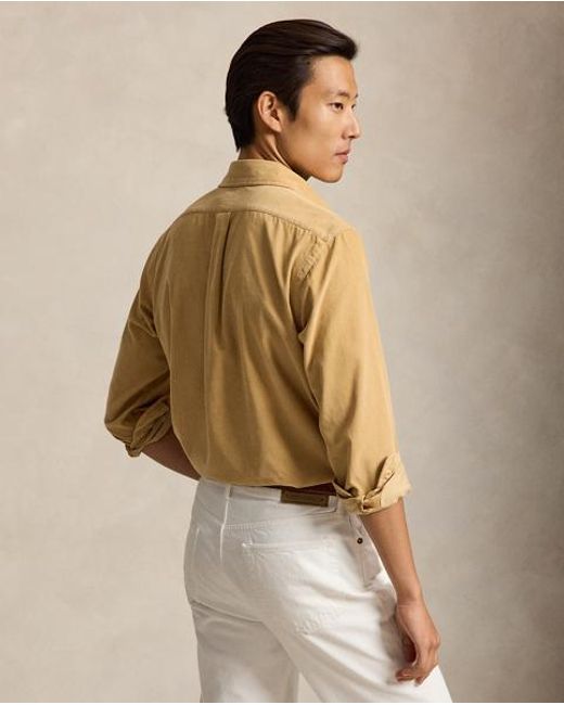 Polo Ralph Lauren Natural Custom Fit Corduroy Shirt for men