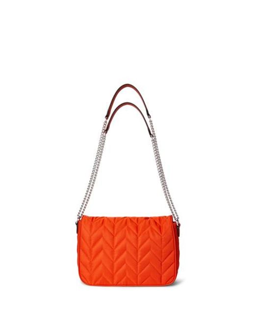 Ralph Lauren Blue Quilted Medium Stevie Messenger Bag
