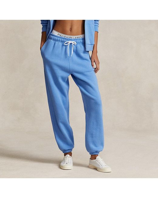 Ralph Lauren Blue Fleece Athletic Trousers