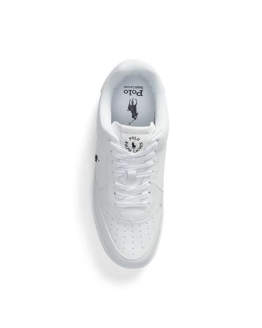 Polo Ralph Lauren Leder-Sneaker Masters Court in White für Herren