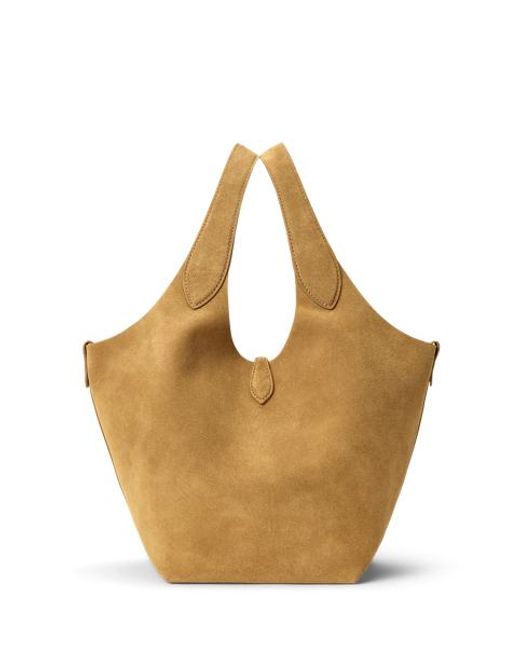 Polo Ralph Lauren Gray Polo Play Suede Tote