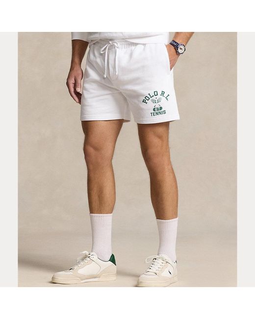 Polo Ralph Lauren Fleece-Shorts Wimbledon mit Grafiken in White für Herren