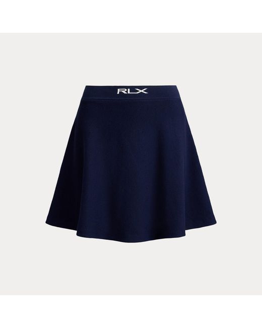 Ralph Lauren Blue A-Line Mesh Jumper Skirt