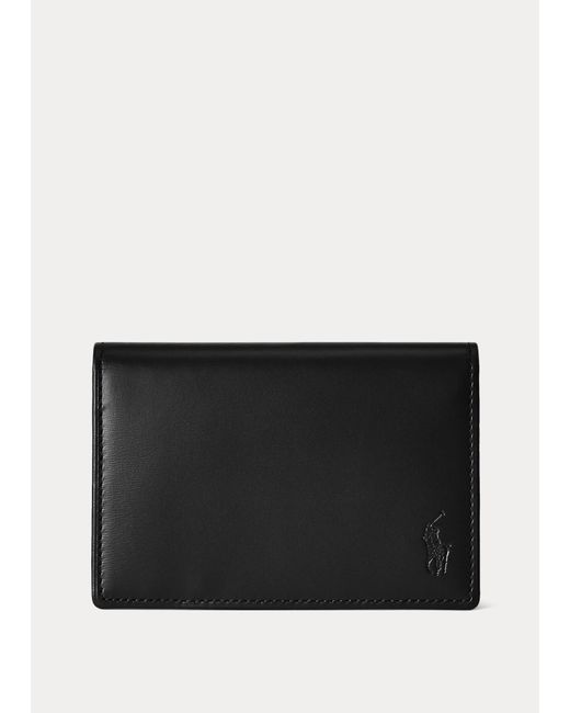 Porte-cartes en vachette Polo Ralph Lauren pour homme en coloris Noir | Lyst
