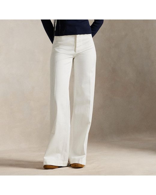 Polo Ralph Lauren White Beaton Stretch-Cotton Trousers