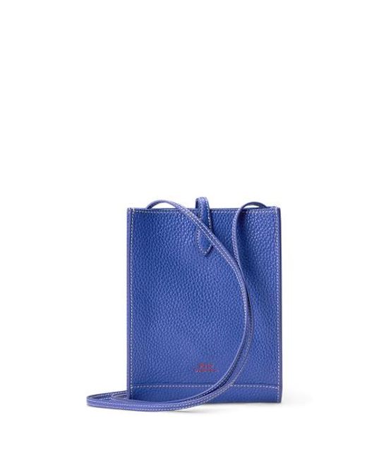 Polo Ralph Lauren Blue Polo Play Leather Pocket Crossbody