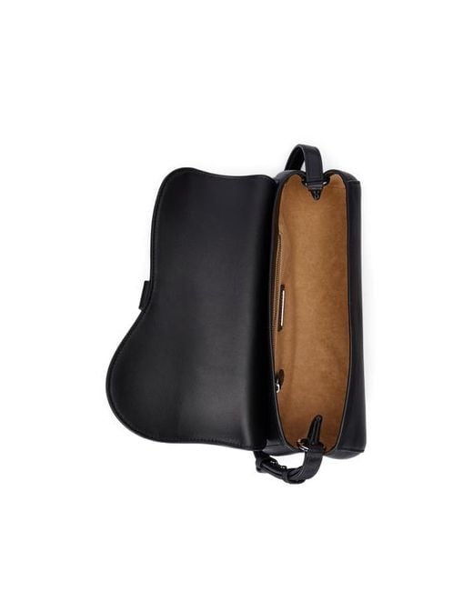 Borsa Tasha orizzontale media in pelle di Ralph Lauren in Black