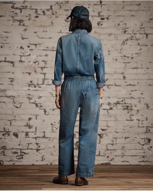 RRL Blue Denim Coverall
