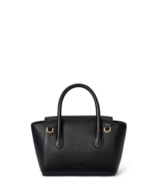 Ralph Lauren Black Ralph Lauren Pebbled Leather Small Tanner Satchel