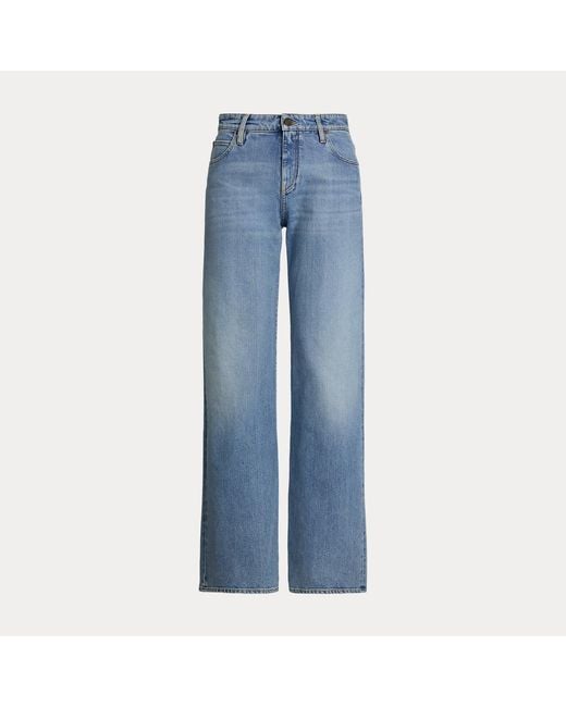 Ralph Lauren Blue Mercer Relaxed Wide-Leg Jean