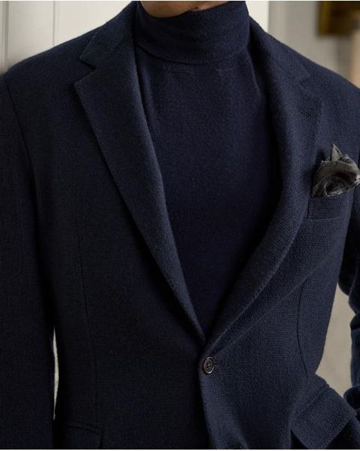 Ralph Lauren Blue Hadley Hand-Tailored Cashmere Jacket for men