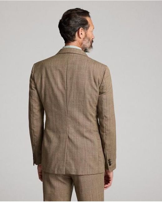 RRL Brown Glen Plaid Wool Suit Jacket for men