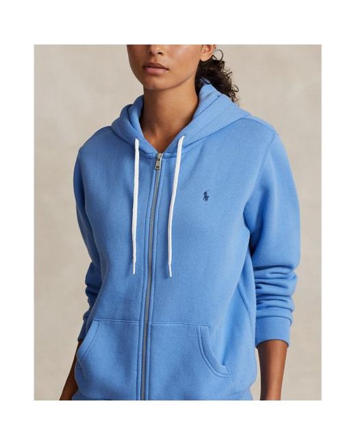 Polo Ralph Lauren Blue Fleece Full-zip Hoodie