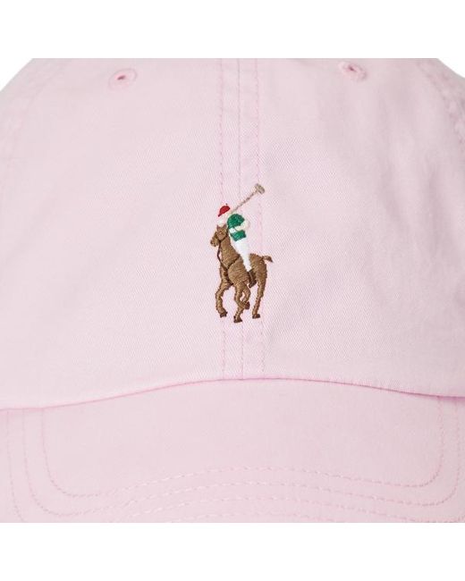 Polo Ralph Lauren Pink Stretch-cotton Twill Ball Cap for men
