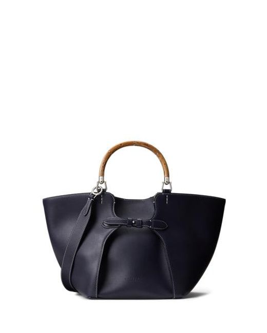 Ralph Lauren Blue The Ralph Lauren Calfskin Tote